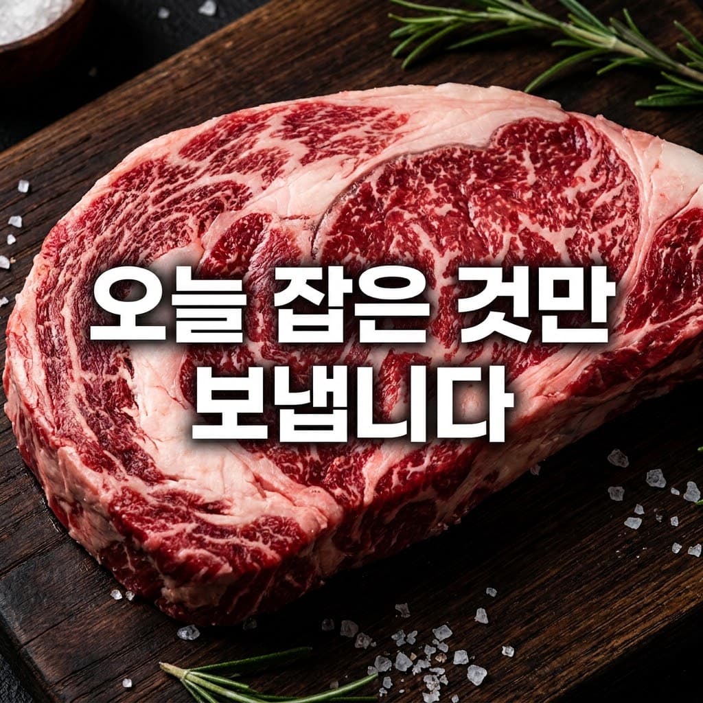 오늘 잡은 것만 보냅니다